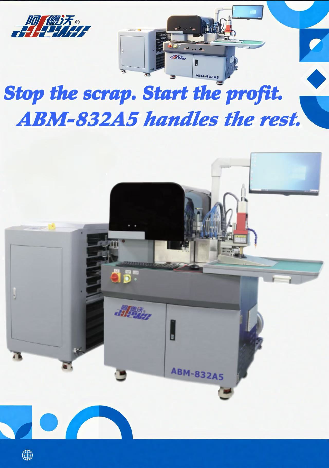 Stále bojujete s praskaním papiera? ABM-832A5 Combo Bender to opravuje.