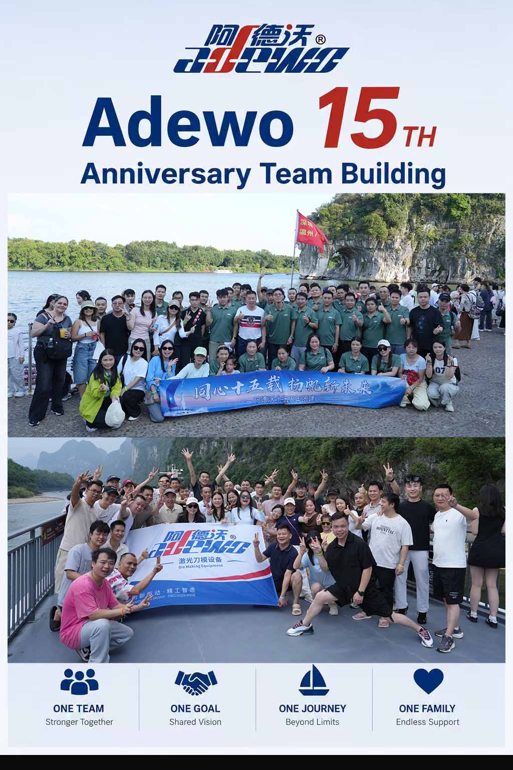 15. výročie tímu Adewo na budovanie tímu do Guilin
