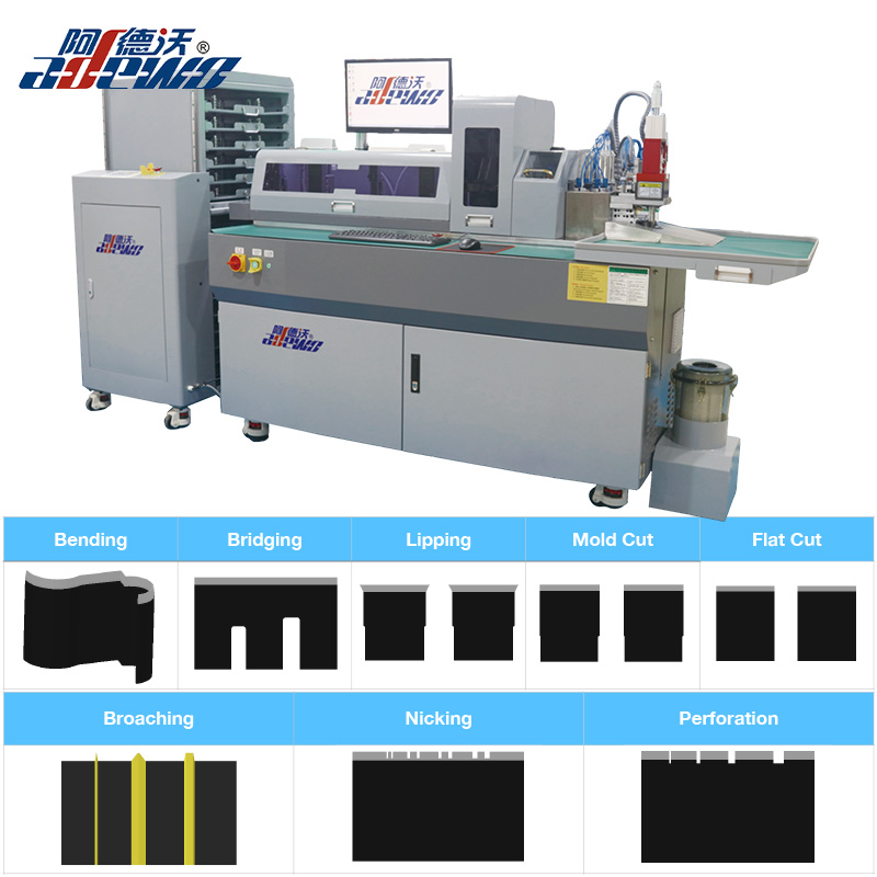 ABM-832C2 Multifunkčná automatická ohýbačka na oceľové pravítko pre výrobcov foriem s certifikáciou BOBST