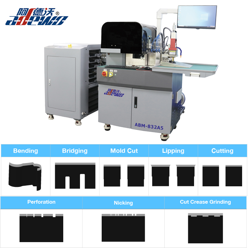 Nový stroj na automatickú ohýbačku oceľových pravidiel s brúsením so záhybmi